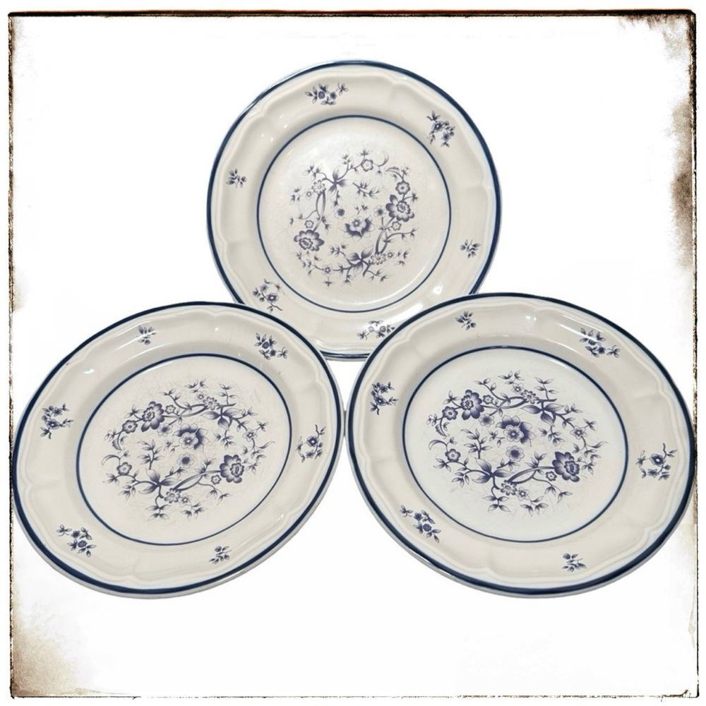 Newcor Plates 7.5” 1986 Stoneware 680 Villa (set of 3) Vintage
